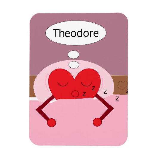 Hartdromen Roze en Paars Magneet (Verticaal)