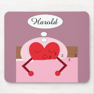 Hartdromen Roze en Paars Muismat