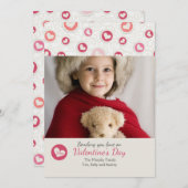 Harte foto-Valentijnsdag Feestdagenkaart (Voorkant / Achterkant)