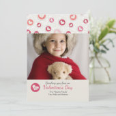 Harte foto-Valentijnsdag Feestdagenkaart (Staand voorkant)