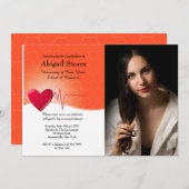 Hartelektrocardiogram Foto Afstuderen IV Kaart (Voorkant / Achterkant)