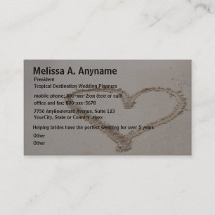 Hartelijk advies: Zand Bridal Consultant Visitekaartje