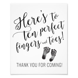 Hartelijk Baby shower Foto Afdruk