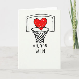 Hartelijk Basketbal Winstkaart Kaart