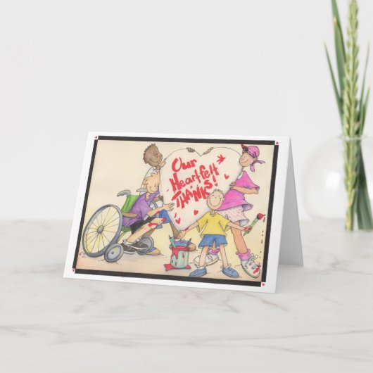 Hartelijk Bedankkaartje Bedankkaart (Voorkant)