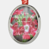 Hartelijk Bedankt: Aangepaste Floral Ornament (Links)