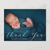 HARTELIJK BEDANKT | Aankondiging van de baby met h Briefkaart (Voorkant)