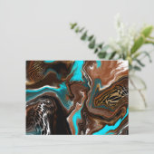 Hartelijk Bedankt |  Abstracte kunstkaart Kaart (Staand voorkant)