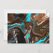 Hartelijk Bedankt |  Abstracte kunstkaart Kaart (Voorkant)