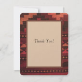 HARTELIJK BEDANKT! ANGEL op ZUID-WESTERNE stijl Bedankkaart (Achterkant)