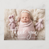 HARTELIJK BEDANKT | Bekendmaking van de geboorte v Briefkaart (Voorkant)