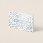 Hartelijk Bedankt. Blush Pink Floral Wedding Folie Kaarten (Voorkant)