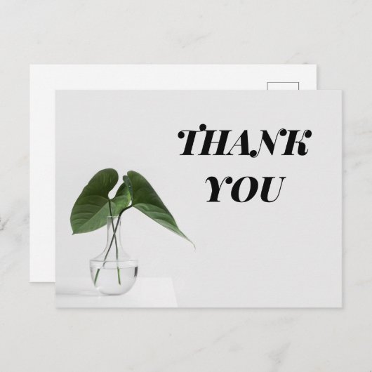 HARTELIJK BEDANKT BRIEFKAART (Voorkant / Achterkant)