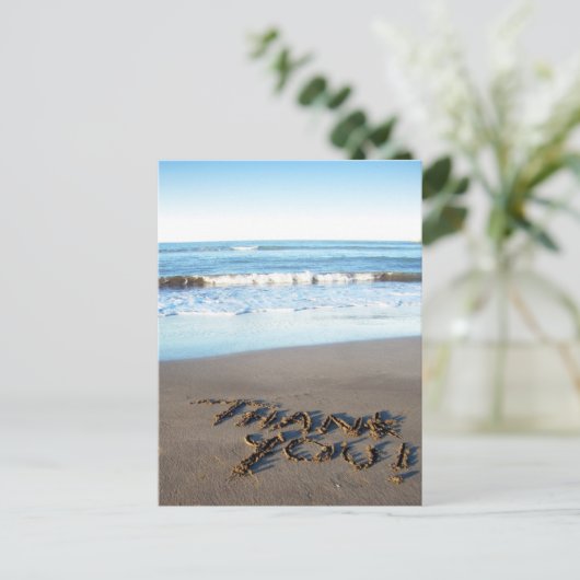 Hartelijk Bedankt Briefkaart (Staand voorkant)