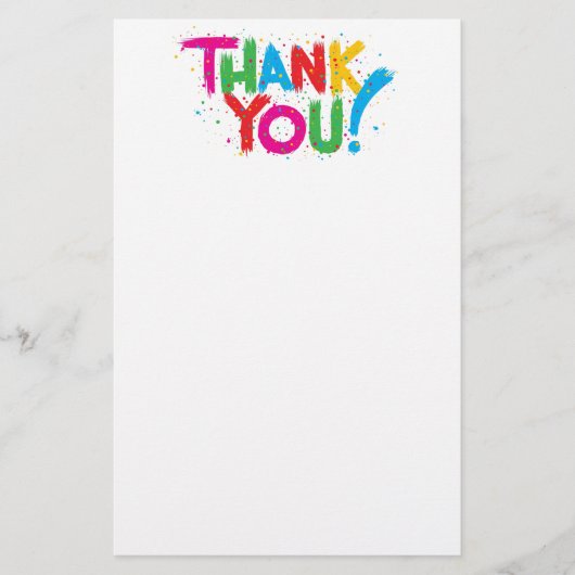 Hartelijk Bedankt! Briefpapier (Voorkant)