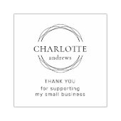 HARTELIJK BEDANKT! Circle Art Stamp Rubberstempel (Afrduk)