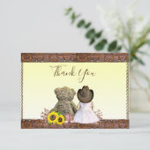 Hartelijk Bedankt | Cowgirl Thed Baby shower (Staand voorkant)