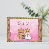 Hartelijk Bedankt | Cowgirl Thed Baby shower (Staand voorkant)