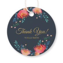 Hartelijk Bedankt! Donkerblauw, elegant, roofbloem