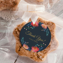 Hartelijk Bedankt! Donkerblauw, elegant, roofbloem