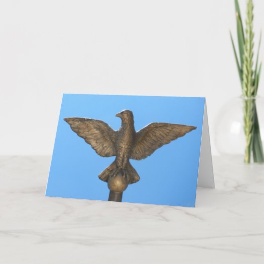 Hartelijk Bedankt: Eagle & Blue Sky Bedankkaart (Voorkant)