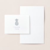 Hartelijk Bedankt | Eenvoudig zure ananas Folie Kaarten (Display)