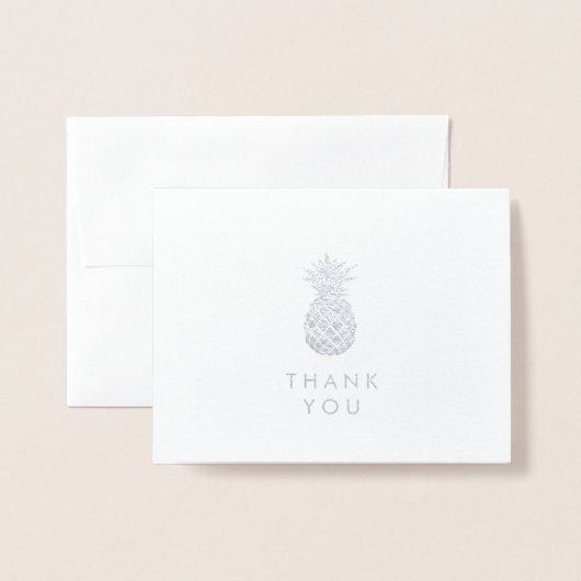 Hartelijk Bedankt | Eenvoudig zure ananas Folie Kaarten (Voorkant met envelop)
