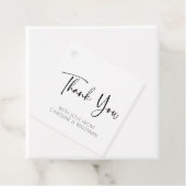 Hartelijk Bedankt | Eenvoudige scriptnaam zwart-wi Bedankjes Labels (In situ)