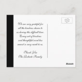 Hartelijk Bedankt | Fotogedenkteken toevoegen Briefkaart (Achterkant)