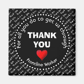 HARTELIJK BEDANKT |  | Frontline Worker Magneet (Voorkant)