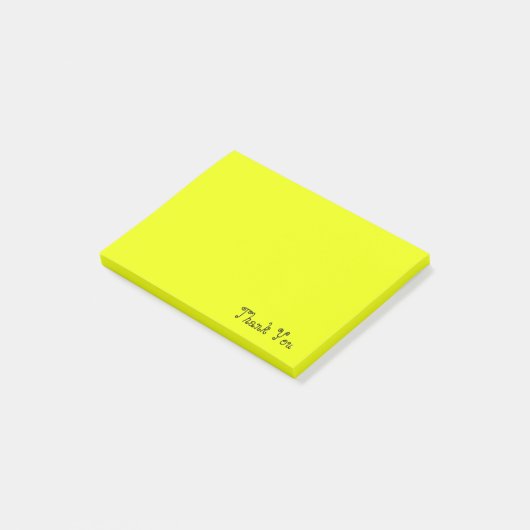 Hartelijk Bedankt | Geel Post-it® Notes (Schuin)