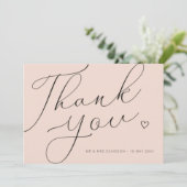 HARTELIJK BEDANKT | Gepersonaliseerde dubbelzijdig (Staand voorkant)