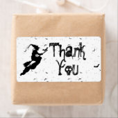 Hartelijk Bedankt | Halloween Witch Silhouette Bla Etiket (Insitu)