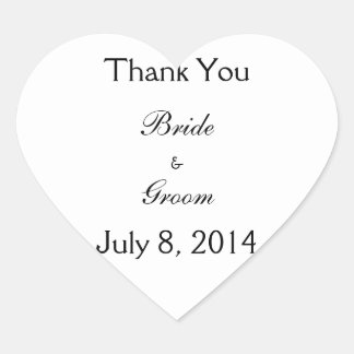 Hartelijk Bedankt Hart Sticker