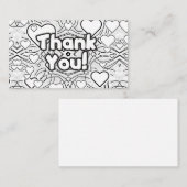 Hartelijk Bedankt! hart Visitekaartje (Voorkant / Achterkant)