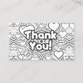 Hartelijk Bedankt! hart Visitekaartje (Voorkant)
