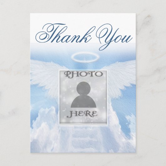 Hartelijk Bedankt |Heavenly Memorial Briefkaart (Voorkant)