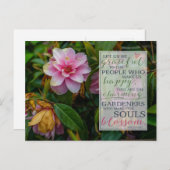 Hartelijk Bedankt | Iers Roos Proust-citaat Briefkaart (Voorkant / Achterkant)