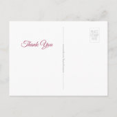 Hartelijk Bedankt | Iers Roos Proust-citaat Briefkaart (Achterkant)