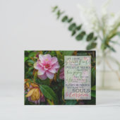 Hartelijk Bedankt | Iers Roos Proust-citaat Briefkaart (Staand voorkant)