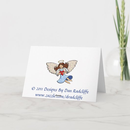 Hartelijk Bedankt! Je bent een engel! Bedankkaart (Achterkant)