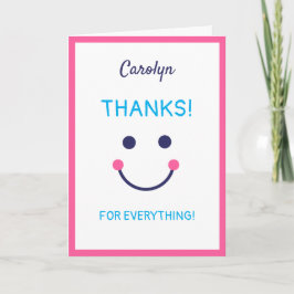 HARTELIJK BEDANKT. Je hebt me gelukkig gemaakt. Ge Kaart