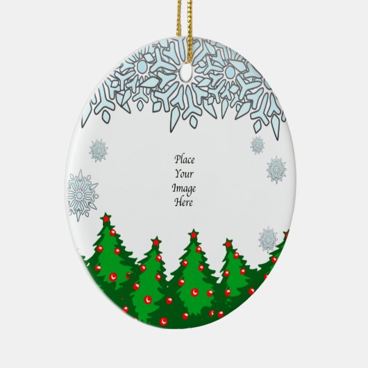 Hartelijk Bedankt! kerstbomen Keramisch Ornament (Rechts)