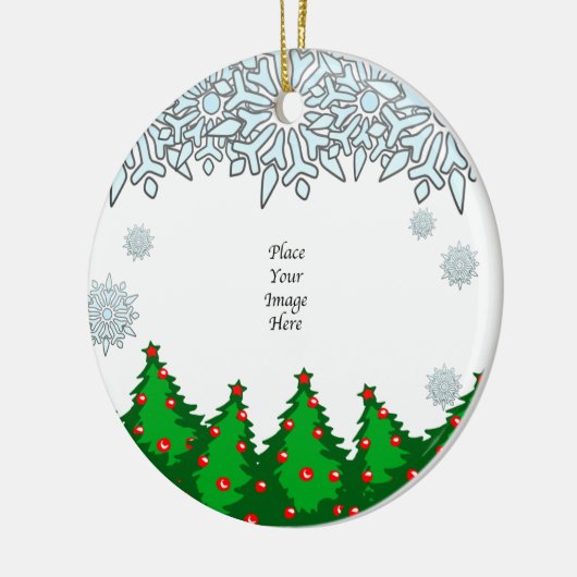 Hartelijk Bedankt! kerstbomen Keramisch Ornament (Links)