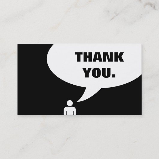 hartelijk bedankt. (klantenloyaliteit) klantenkaartje (Voorkant)