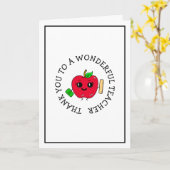 Hartelijk Bedankt | Leerlingenwaardering Kaart (Gele Bloem)