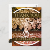 Hartelijk Bedankt | Memorial | Levensboom Briefkaart (Voorkant / Achterkant)