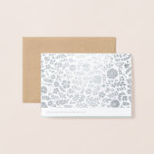 Hartelijk Bedankt. Mint Black Real Folie Weddensch Kaarten (Met envelop)