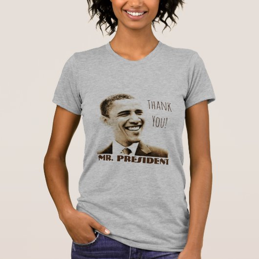 "Hartelijk Bedankt! President" met POTUS Obama T-shirt (Voorkant)