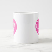 Hartelijk Bedankt | Roze hartstethoscoop Grote Koffiekop (Voorkant)